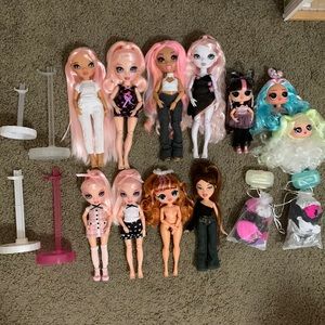 Rainbow High, Lol omg tweens, Bratz doll lot + accessories